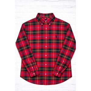 Women's  Polo Ralph Lauren Plaid Button-Down Shirt – Classic Preppy Style